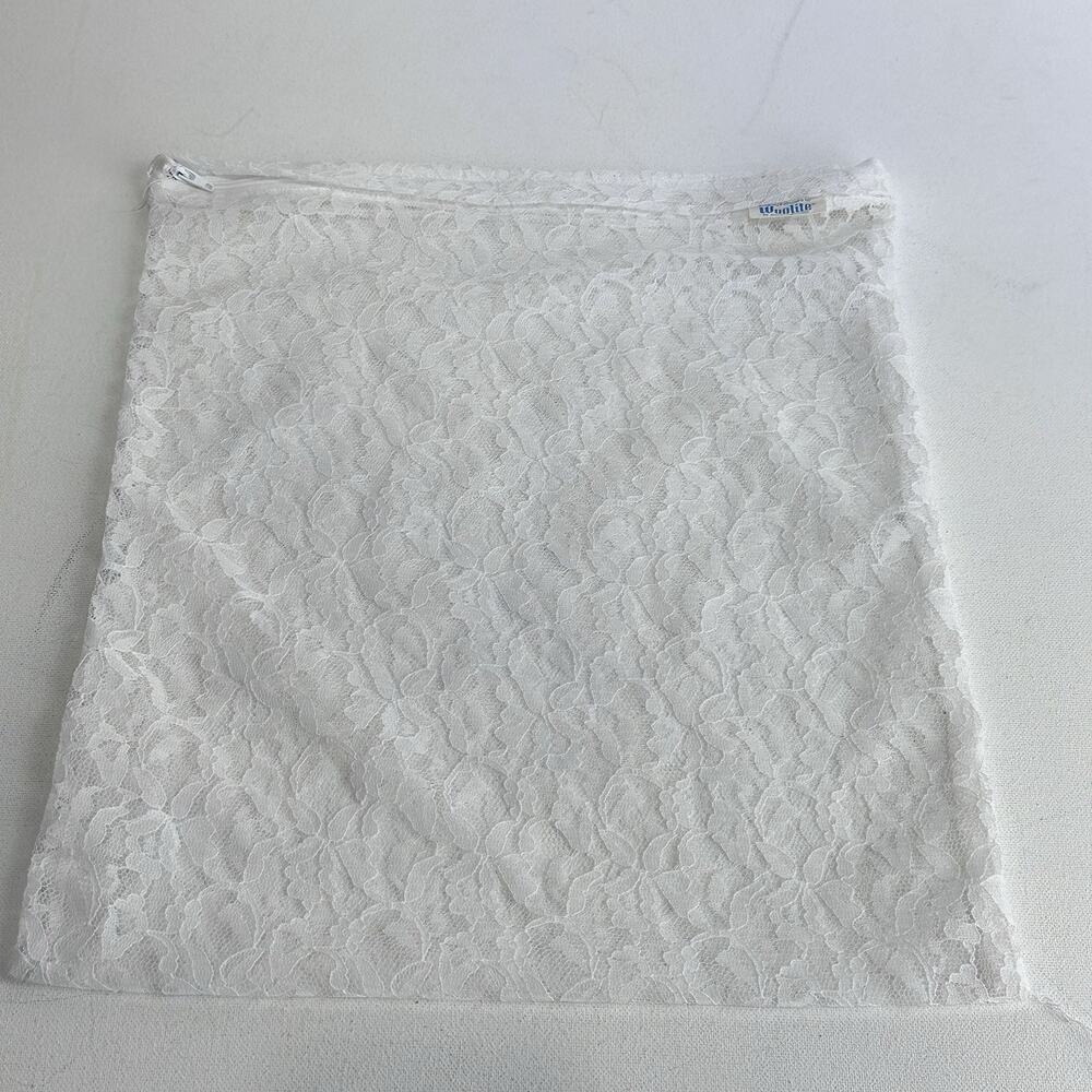 Vintage woolite by sheri gregory lace full zip lingerie Washing bag